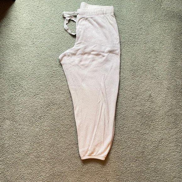 Aerie Cozy Good Vibes Jogger Sweatpants Off-White - Size L - Picture 6 of 7